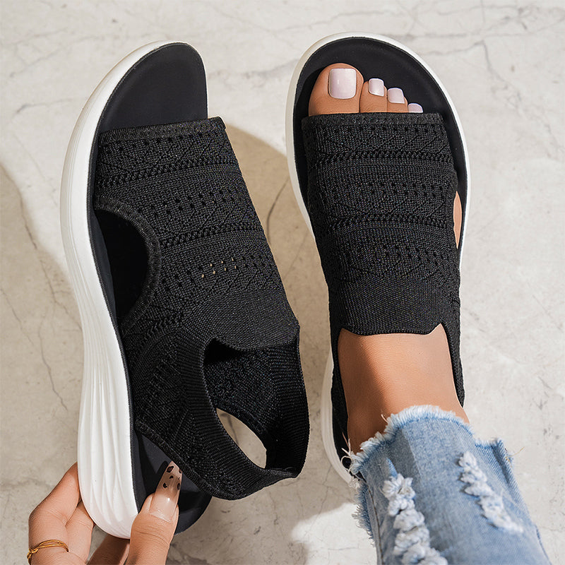 Serena | Sandalias con Plataforma en Material Transpirable