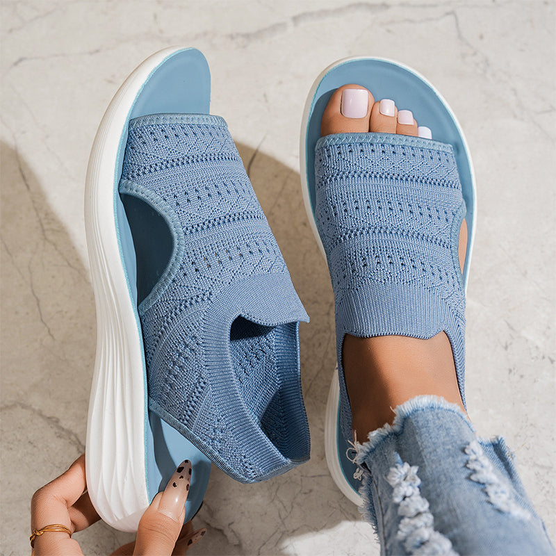 Serena | Sandalias con Plataforma en Material Transpirable