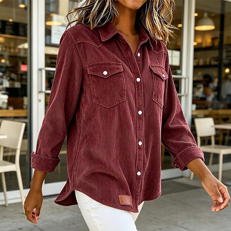 Camisa con Botonadura y Bolsillos con Tapa