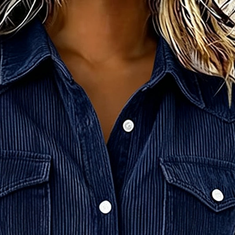 Camisa con Botonadura y Bolsillos con Tapa