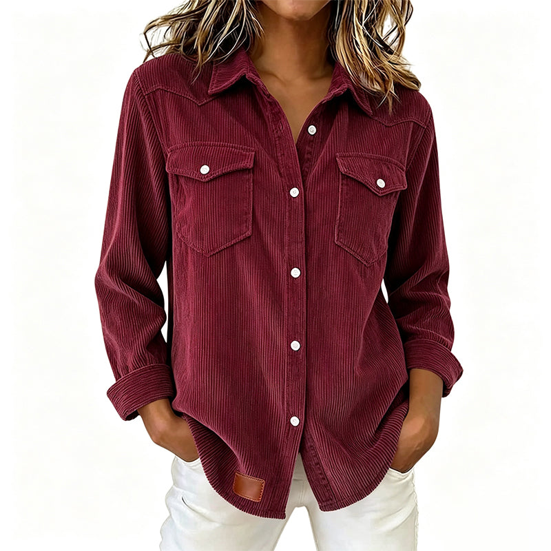 Camisa con Botonadura y Bolsillos con Tapa