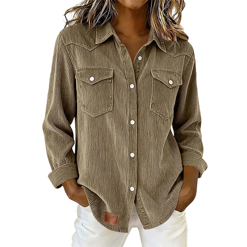 Camisa con Botonadura y Bolsillos con Tapa