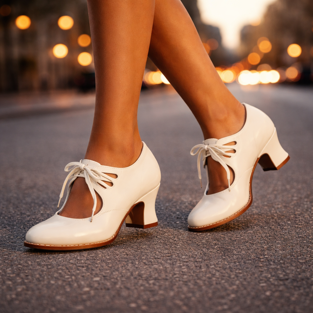 Talia | Elegantes Zapatos de Tacón de Piel