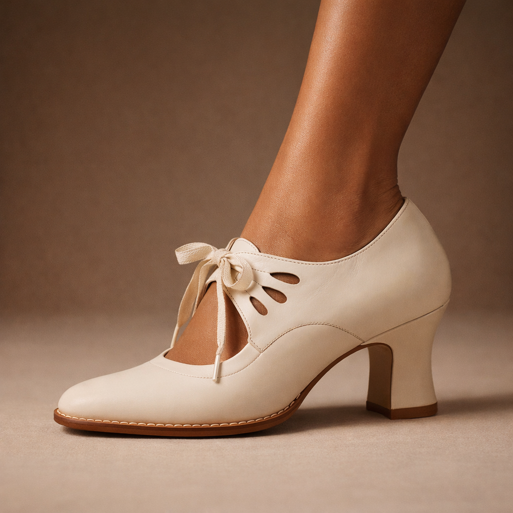 Talia | Elegantes Zapatos de Tacón de Piel