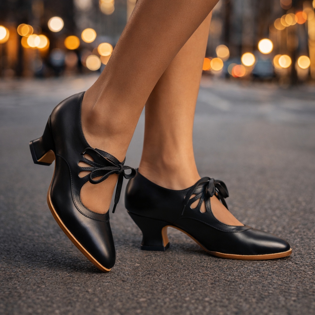 Talia | Elegantes Zapatos de Tacón de Piel