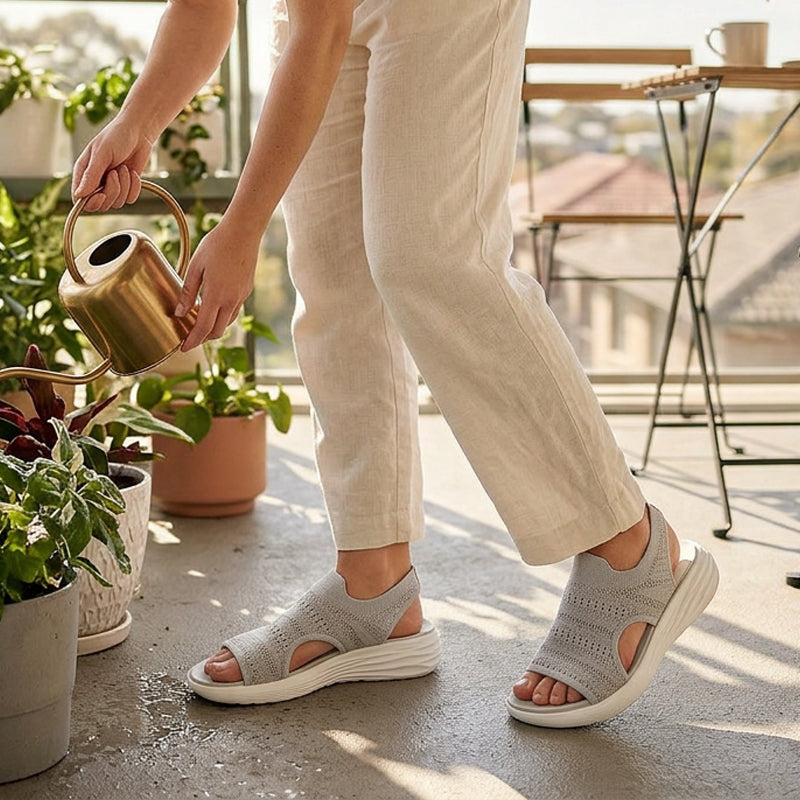 Serena | Sandalias con Plataforma en Material Transpirable