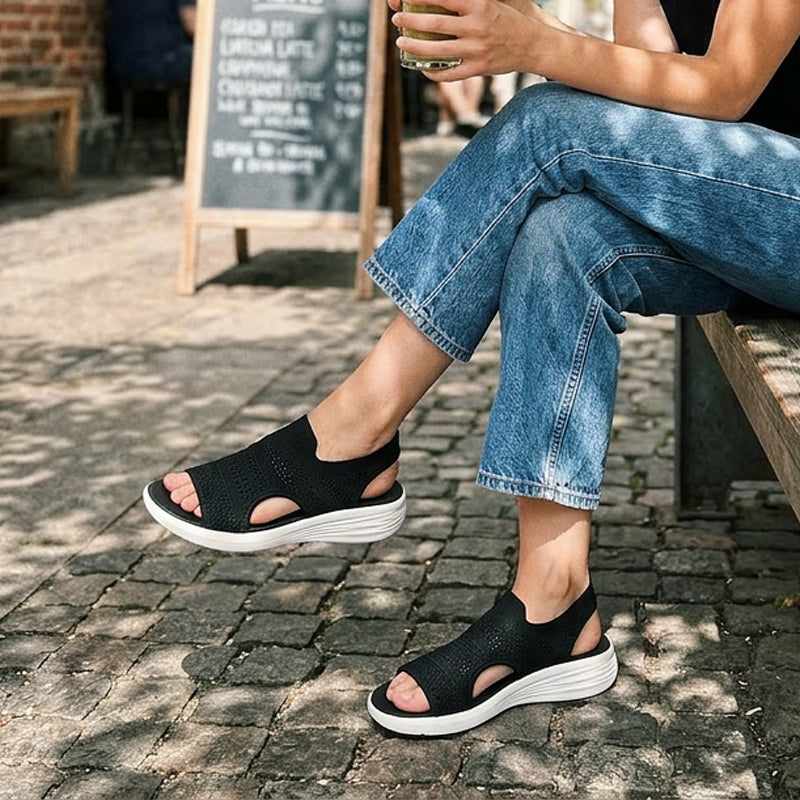 Serena | Sandalias con Plataforma en Material Transpirable