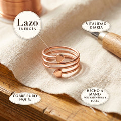 Anillo de cobre Lazo
